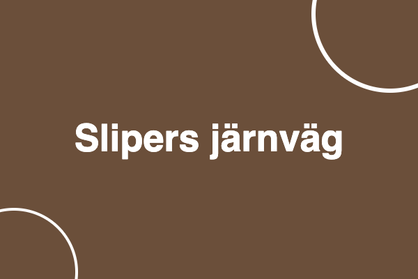 Slipers järnväg från Swedish Rail Materials